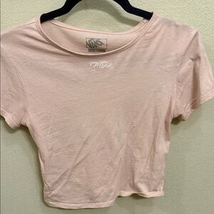 Vans Women's Soft Pink Short Sleeve Tee